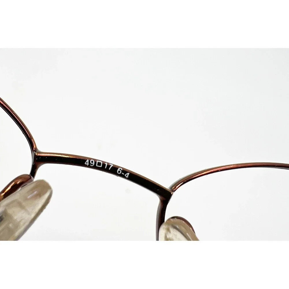 Disney Eyeglasses Kids Brown Oval Metal Frame 46-17-130